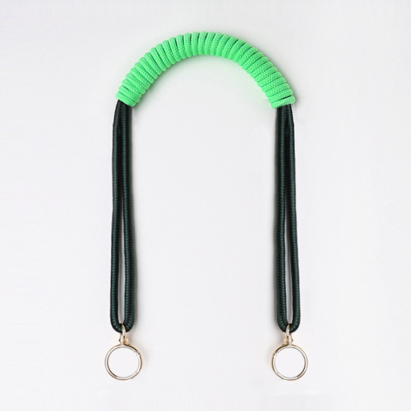 Makramee Bag Strap - Neon Green &amp; Black